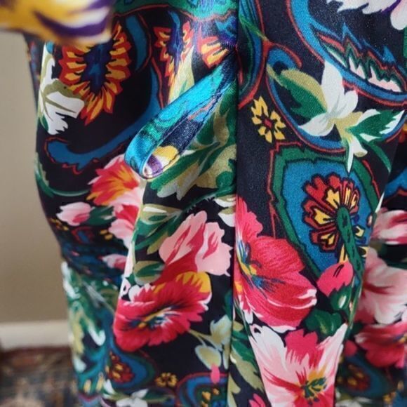 Victoria's Secret Gold Label‎ Blue/Green Paisley Vintage Robe OSFA - Picture 9 of 14